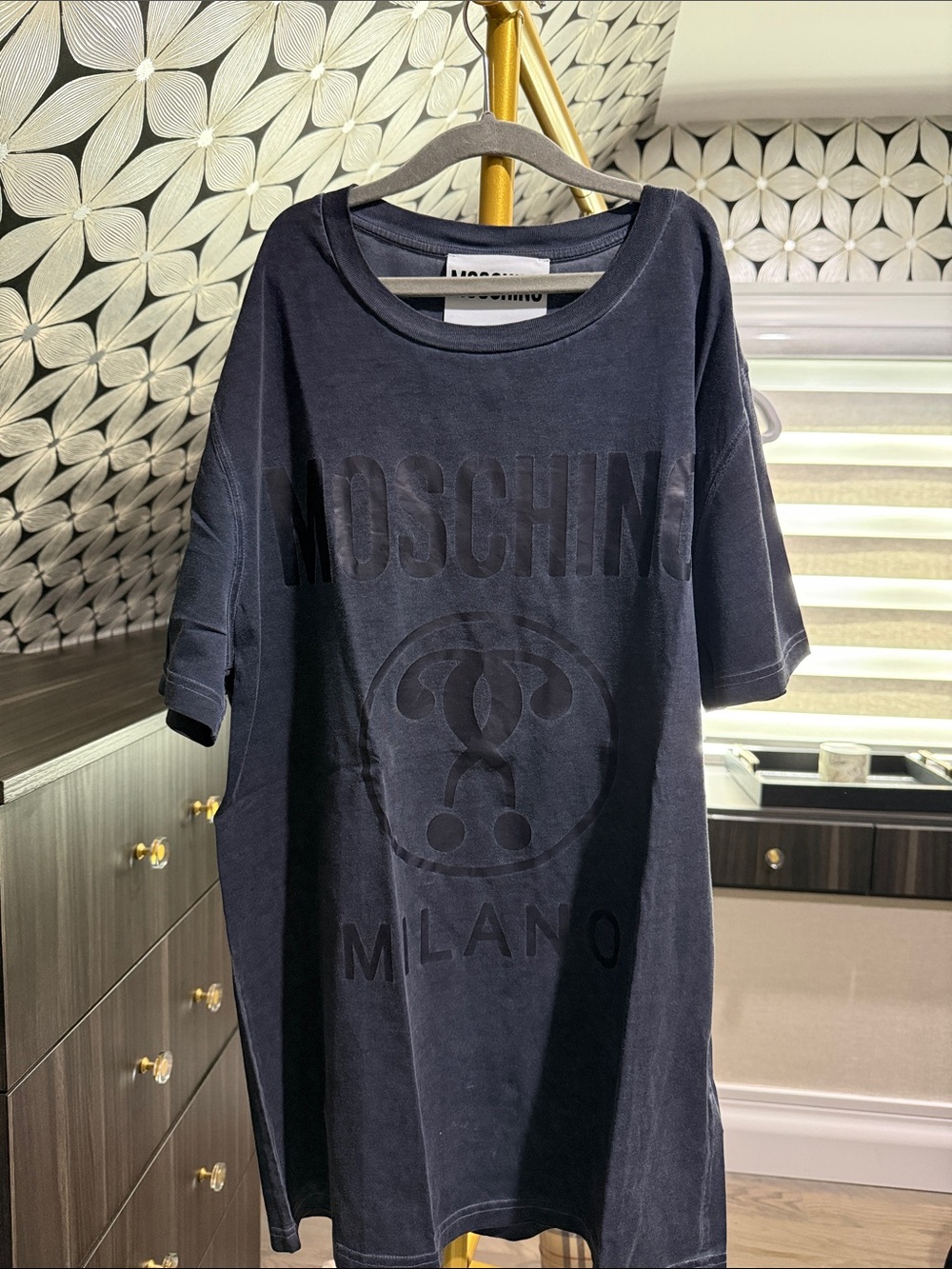 Moschino Black Oversized Logo T-Shirt